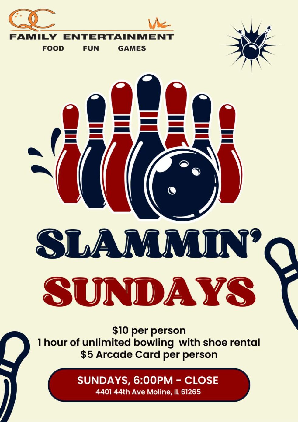 Bowling Specials - QC Family Entertainment in Moline, IL